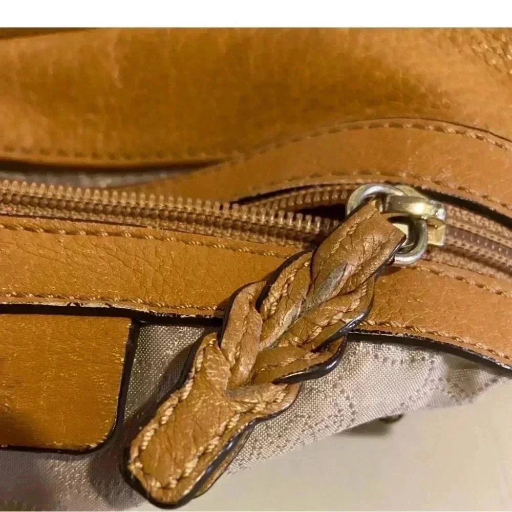 Michael Kors brown/ mustard  satchel handbag